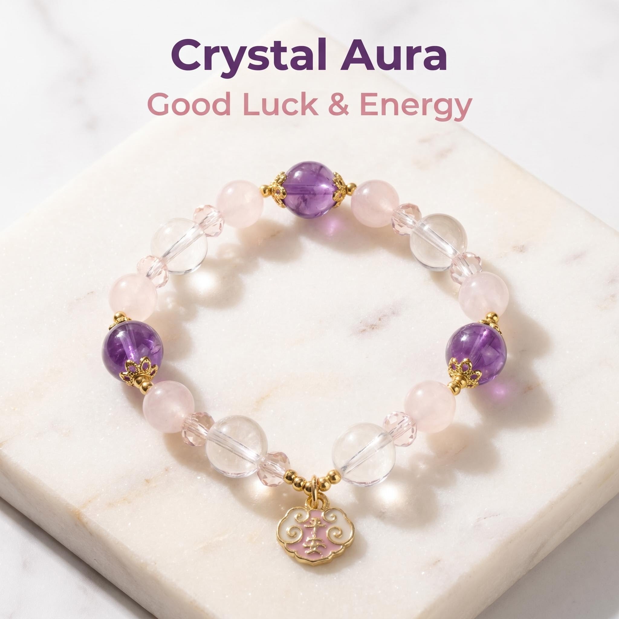 🌸 Handmade Crystal Bracelet For Daily Wear Good Luck Charm 🌸