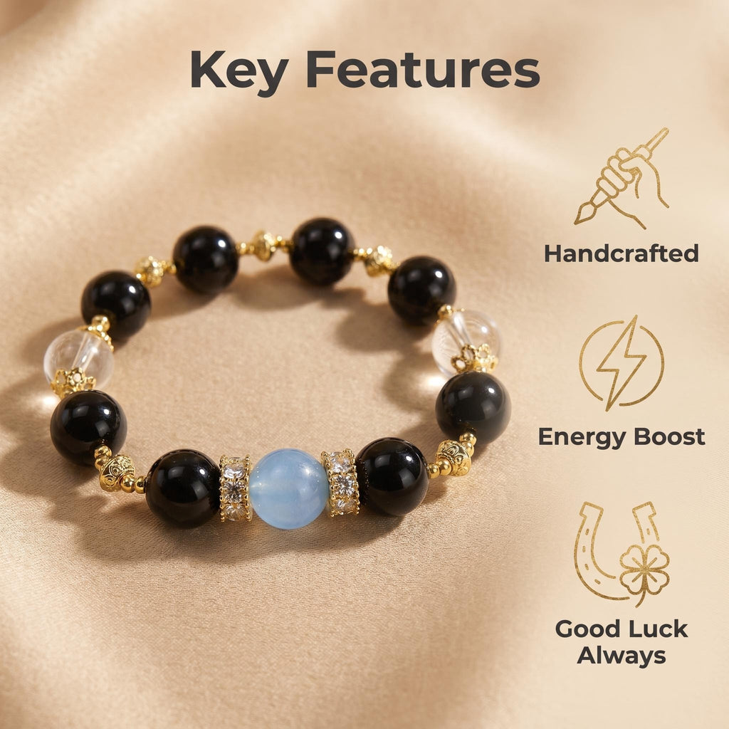 💫 Daily Wear Crystal Bracelet 💫 Good Luck Positive Energy Handmade Wrist Accessory