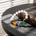 🍀 Crystal Beaded Bracelet Handmade For Daily Work Date Yoga Energy Good Luck