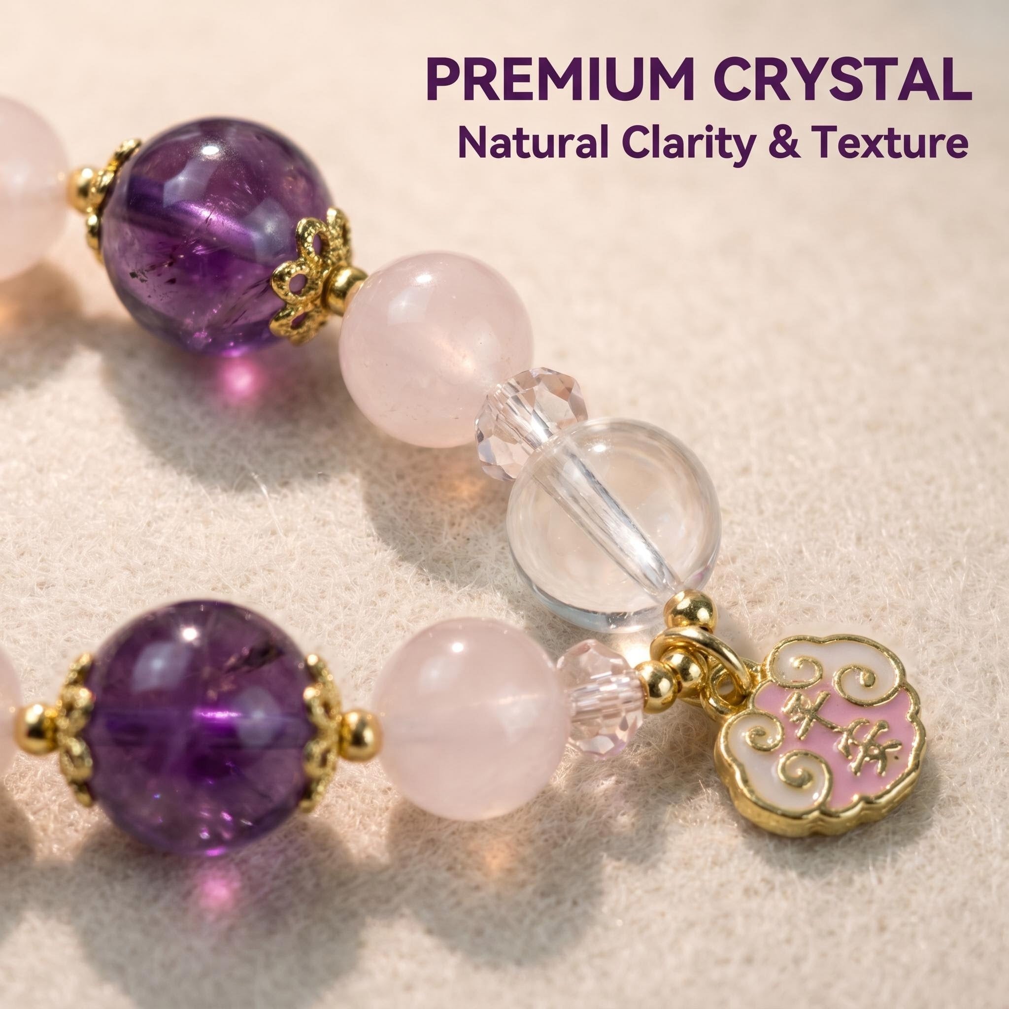 🌸 Handmade Crystal Bracelet For Daily Wear Good Luck Charm 🌸